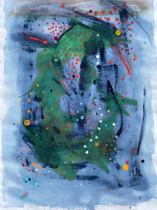 Schools of Fishes, acrylic on canvas, 2022