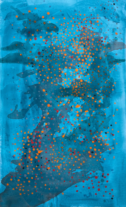 Sound of Sea, acrylic on canvas, 2022