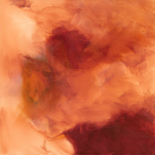 Lumière frappant une roche, acrylic on canvas, 2025